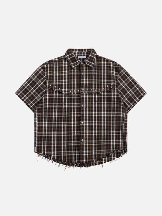 Aelfric Eden Boxy Plaid Short Sleeve Shirt