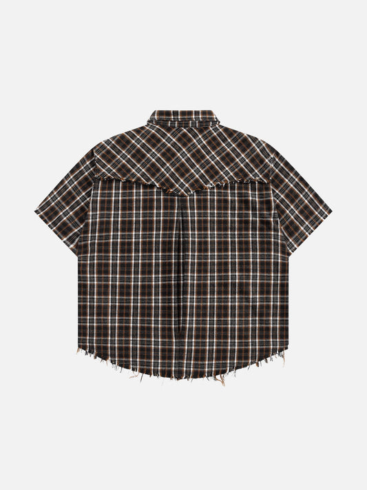 Aelfric Eden Boxy Plaid Short Sleeve Shirt