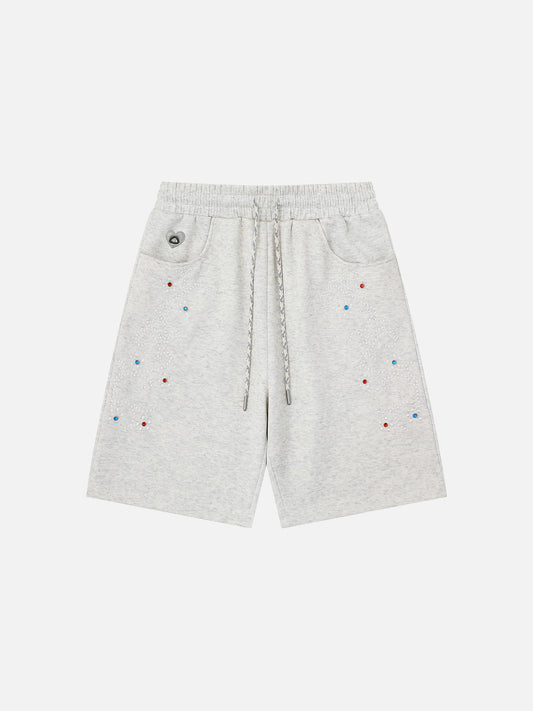 Aelfric Eden Rhinestone Floral Shorts