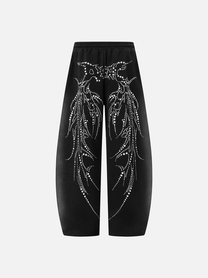 Aelfric Eden Rhinestone Baggy Barrel Sweatpants