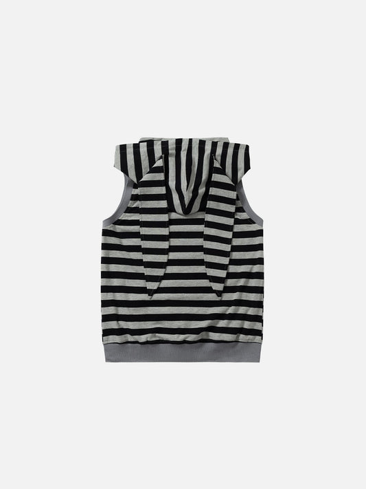 Aelfric Eden Boxy Striped Bunny Ear Tank Top