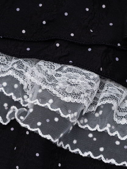 Aelfric Eden Polka Dot Lace Ruffle Skirt