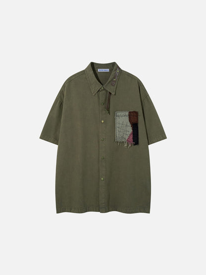 Aelfric Eden Patchwork Short Sleeve Shirt