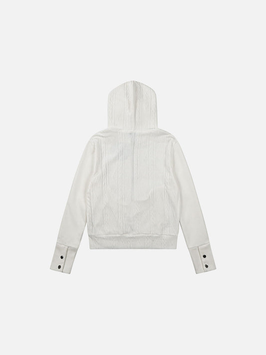 Aelfric Eden Boxy Cable Knit Zip Up Hoodie