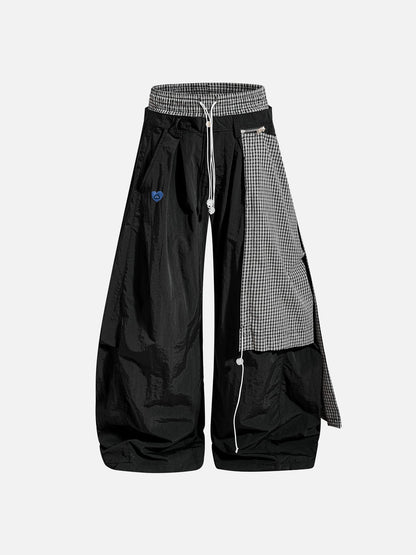 Aelfric Eden Plaid Panel Baggy Barrel Pants