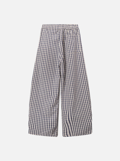 Aelfric Eden Plaid Charm Baggy Barrel Sweatpants