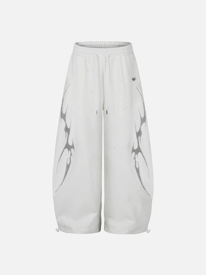 Aelfric Eden Rhinestone Thorn Baggy Barrel Sweatpants