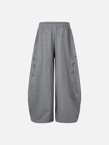 Aelfric Eden Rhinestone Thorn Baggy Barrel Sweatpants
