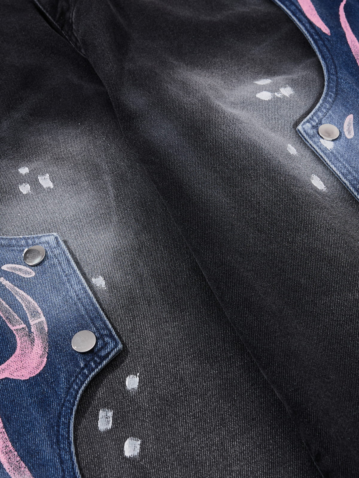 Aelfric Eden Snap Panel Baggy Barrel Jeans