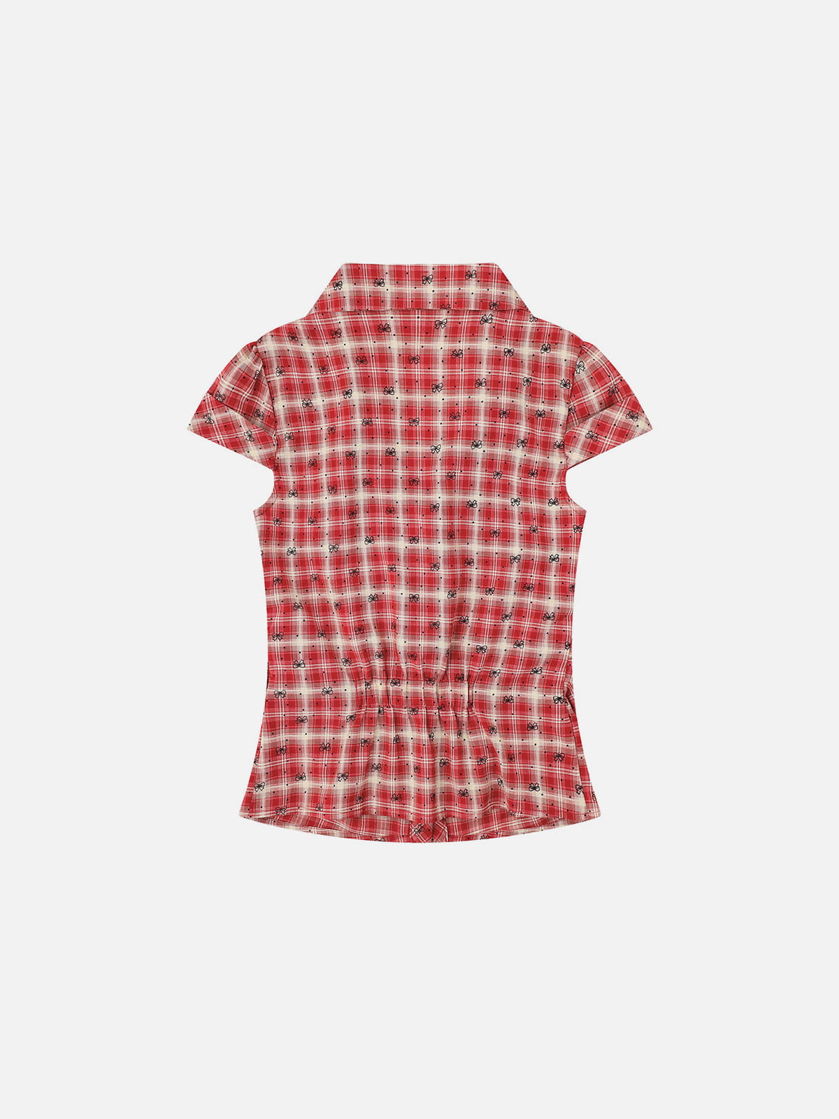 Aelfric Eden Bow Plaid Short Sleeve Shirt
