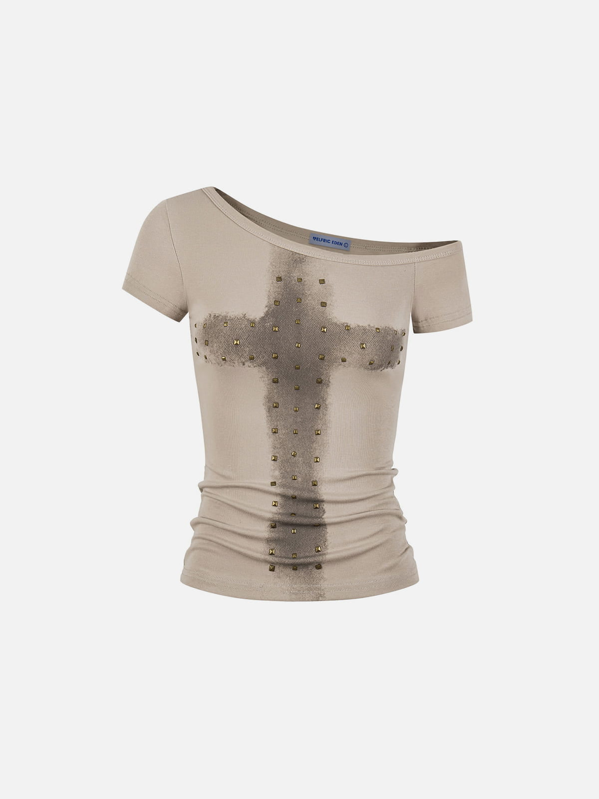 Aelfric Eden Studded Off-Ther-Shoulder Tee
