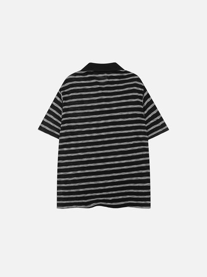 Aelfric Eden Stripe Horse Polo Tee