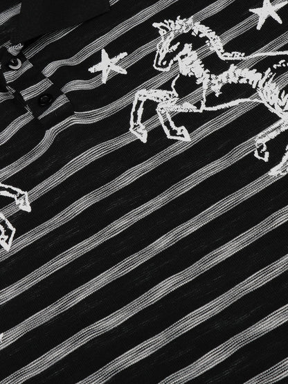 Aelfric Eden Stripe Horse Polo Tee