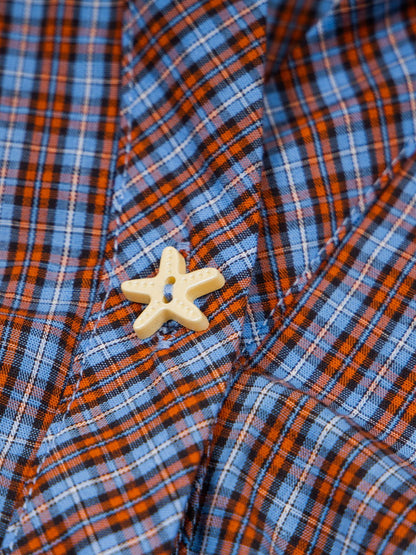 Aelfric Eden Plaid Star Button Short Sleeve Shirt