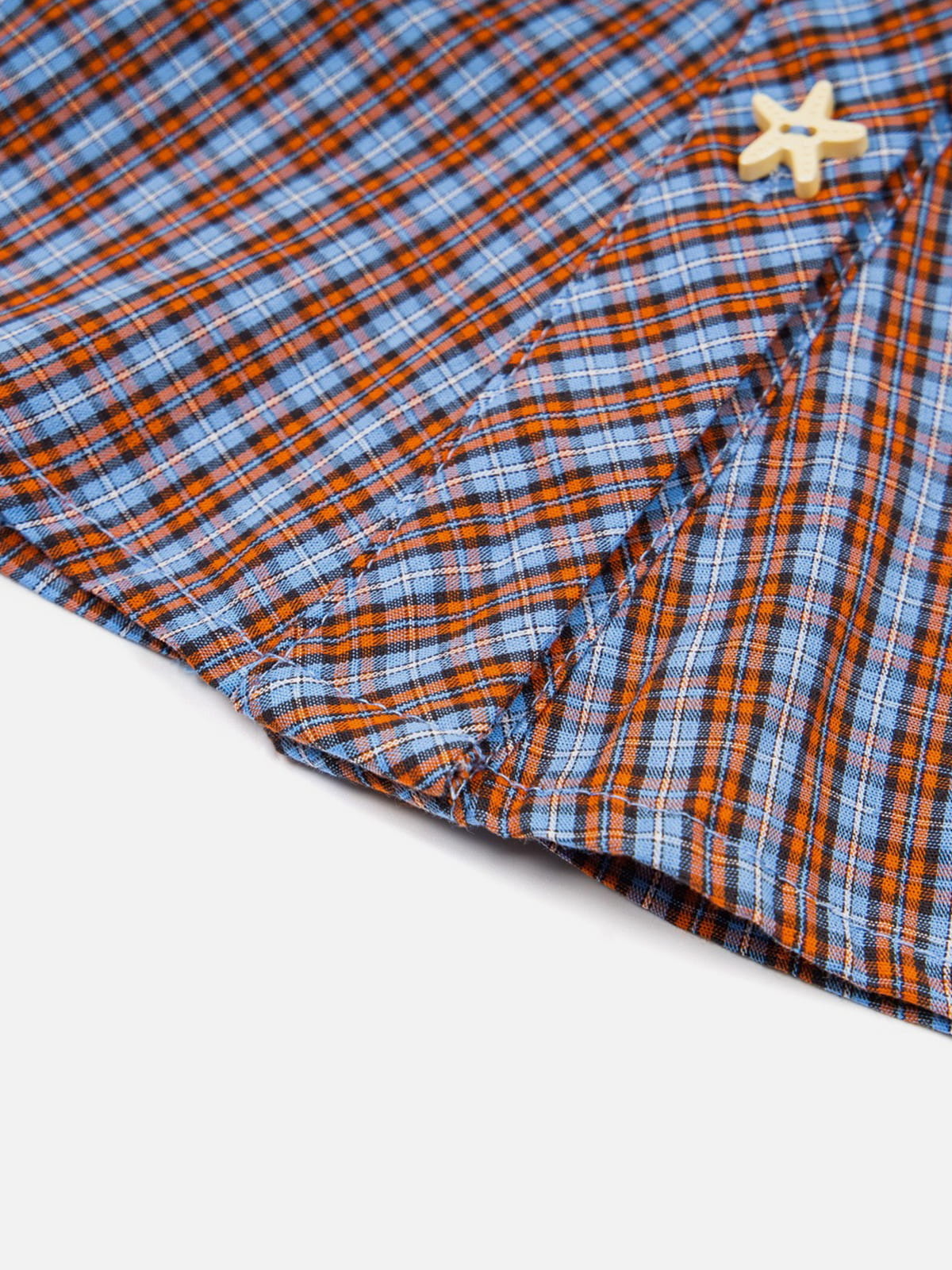 Aelfric Eden Plaid Star Button Short Sleeve Shirt