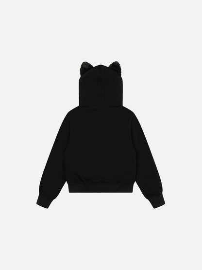 Aelfric Eden Rhinestone Star Zip Up Hoodie