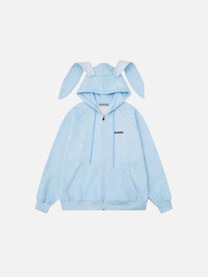 Aelfric Eden Bunny Ear Zip Up Hoodie