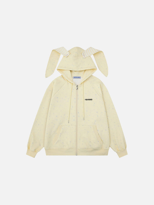 Aelfric Eden Bunny Ear Zip Up Hoodie