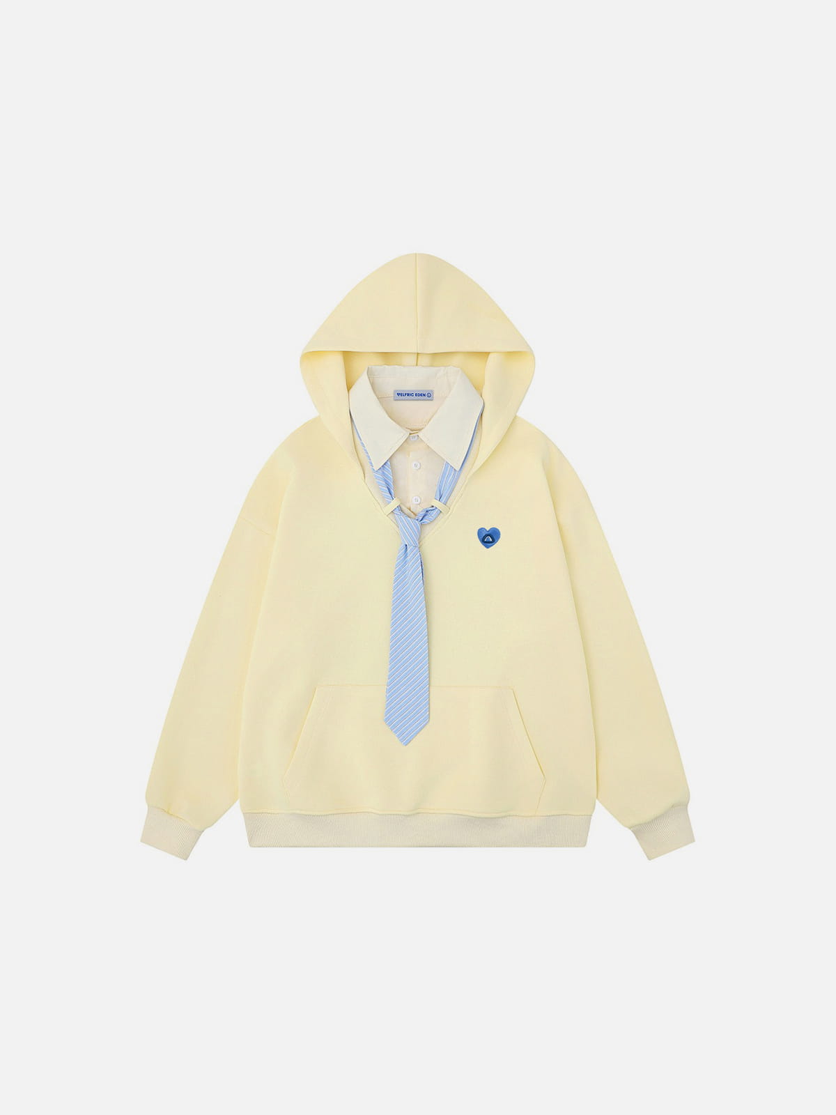 Aelfric Eden Tie Layered Pullover Hoodie