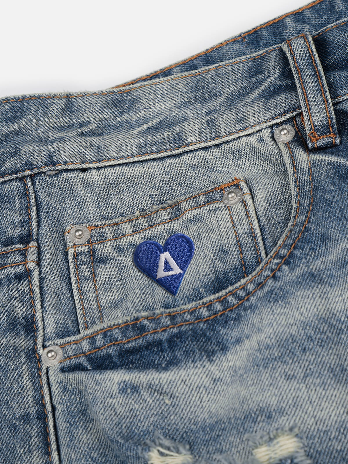 Aelfric Eden Washed Distressed Jeans