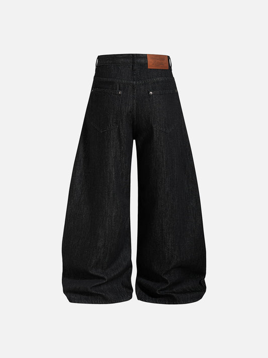 Aelfric Eden Grommet Chain Baggy Barrel Jeans