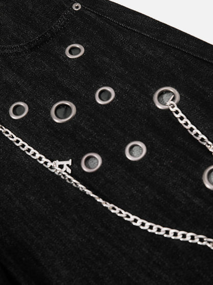 Aelfric Eden Grommet Chain Baggy Barrel Jeans
