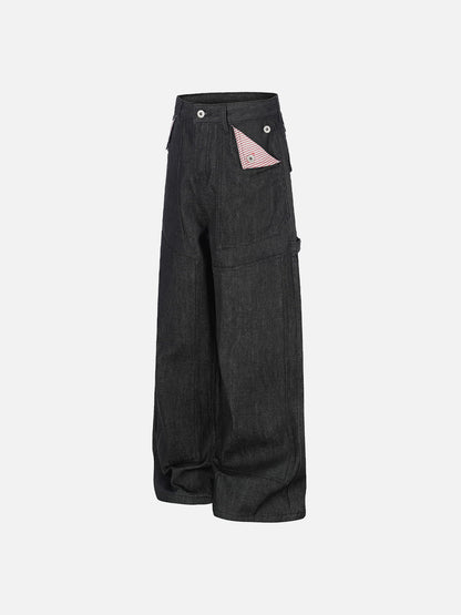 Aelfric Eden Striped Flap Pocket Jeans