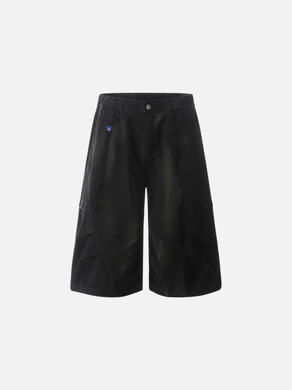 Aelfric Eden Washed Panel Longline Shorts