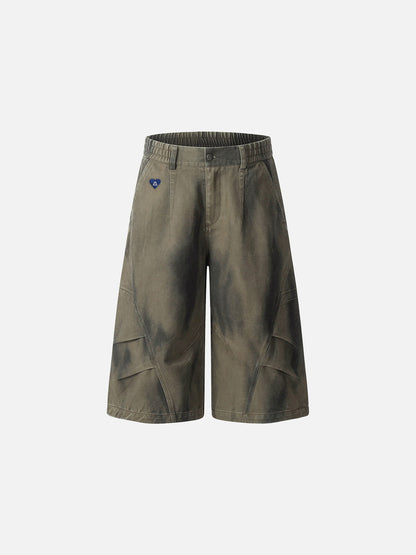 Aelfric Eden Washed Panel Longline Shorts