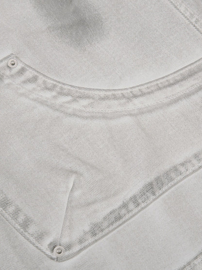 Aelfric Eden Washed Patch Longline Jorts