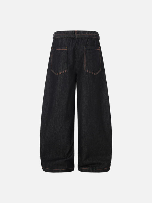 Aelfric Eden Pleated Baggy Barrel Jeans