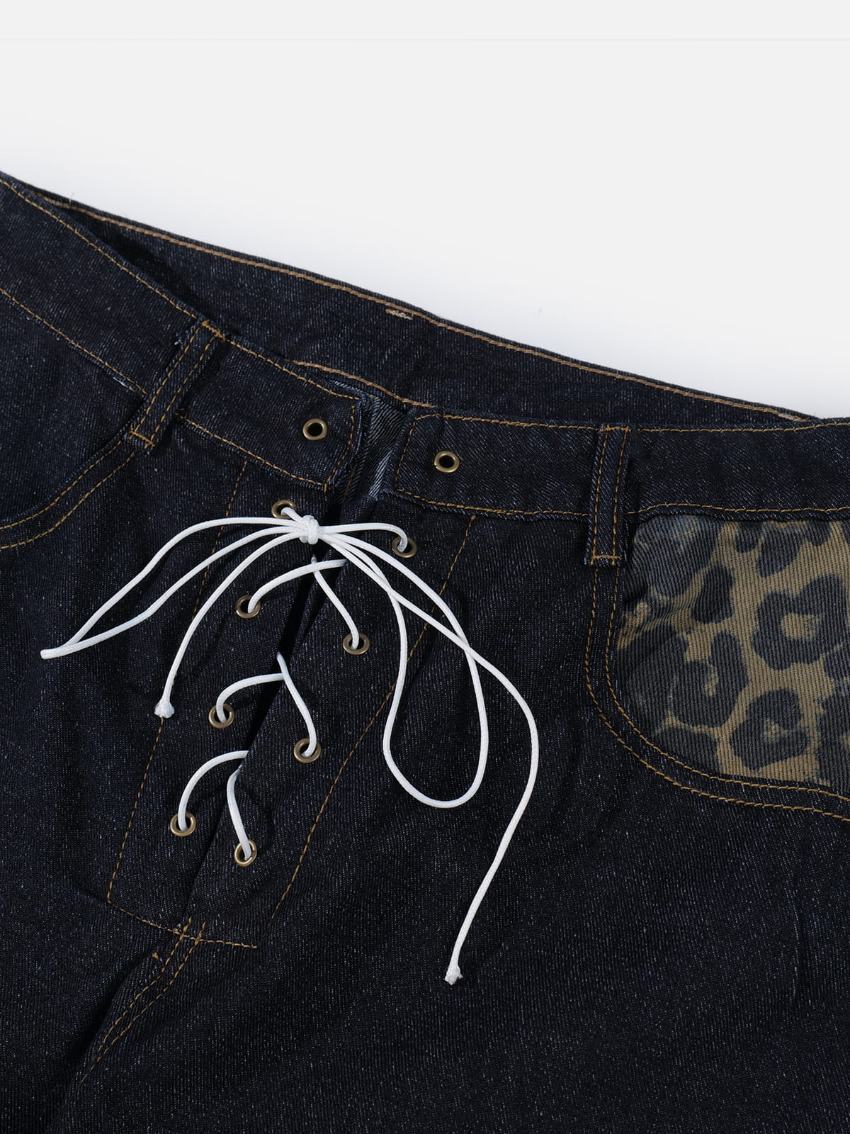 Aelfric Eden Lace-Up Baggy Barrel Jeans