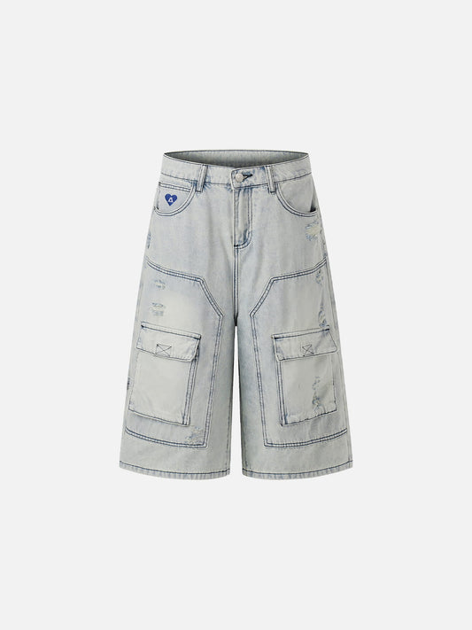 Aelfric Eden Washed Multi Pocket Longline Jorts