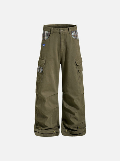 Aelfric Eden Plaid Multi Pocket Cargo Pants