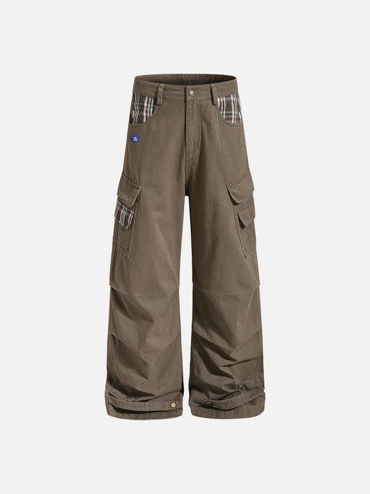 Aelfric Eden Plaid Multi Pocket Cargo Pants