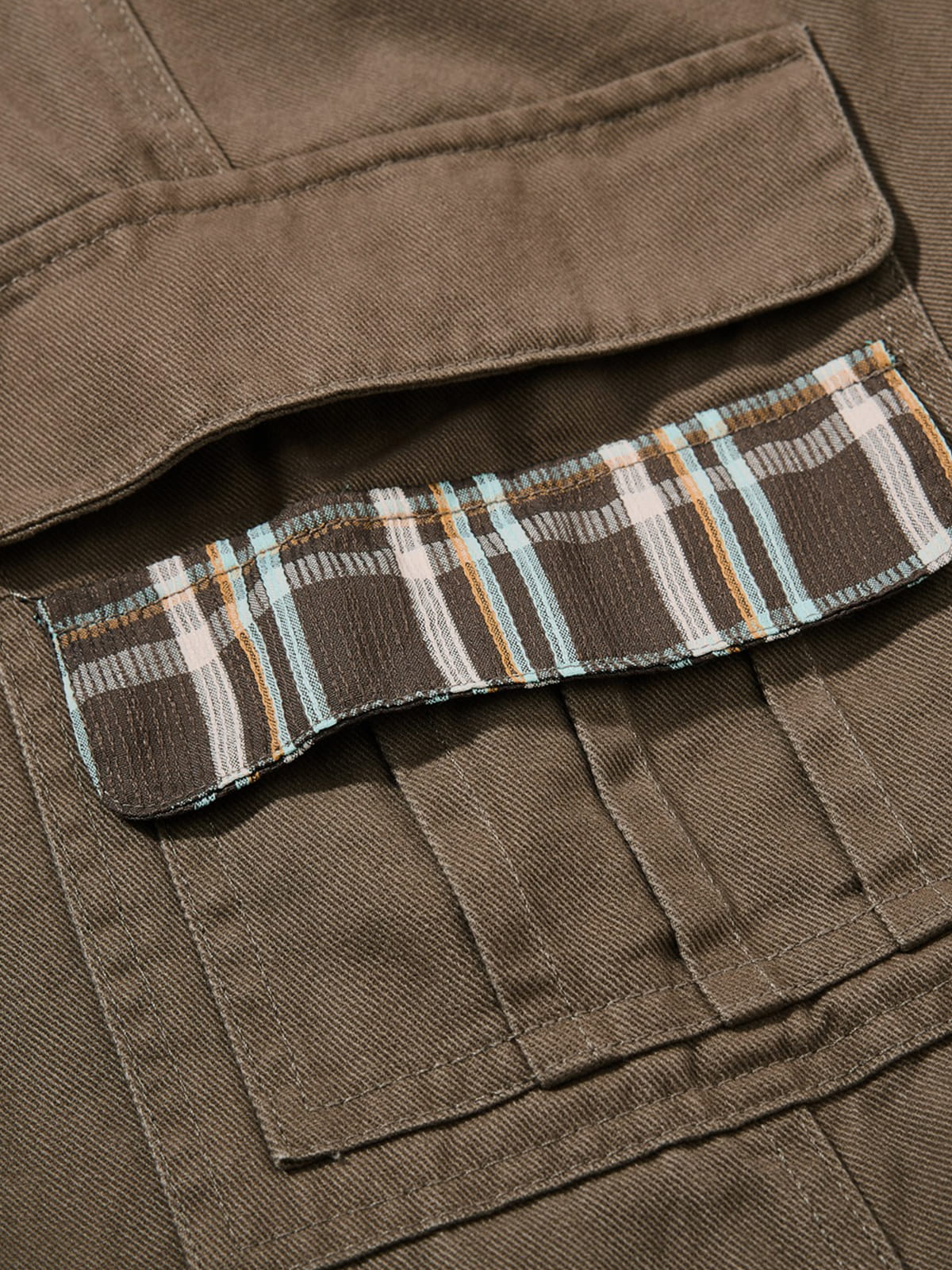 Aelfric Eden Plaid Multi Pocket Cargo Pants