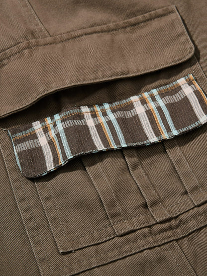 Aelfric Eden Plaid Multi Pocket Cargo Pants