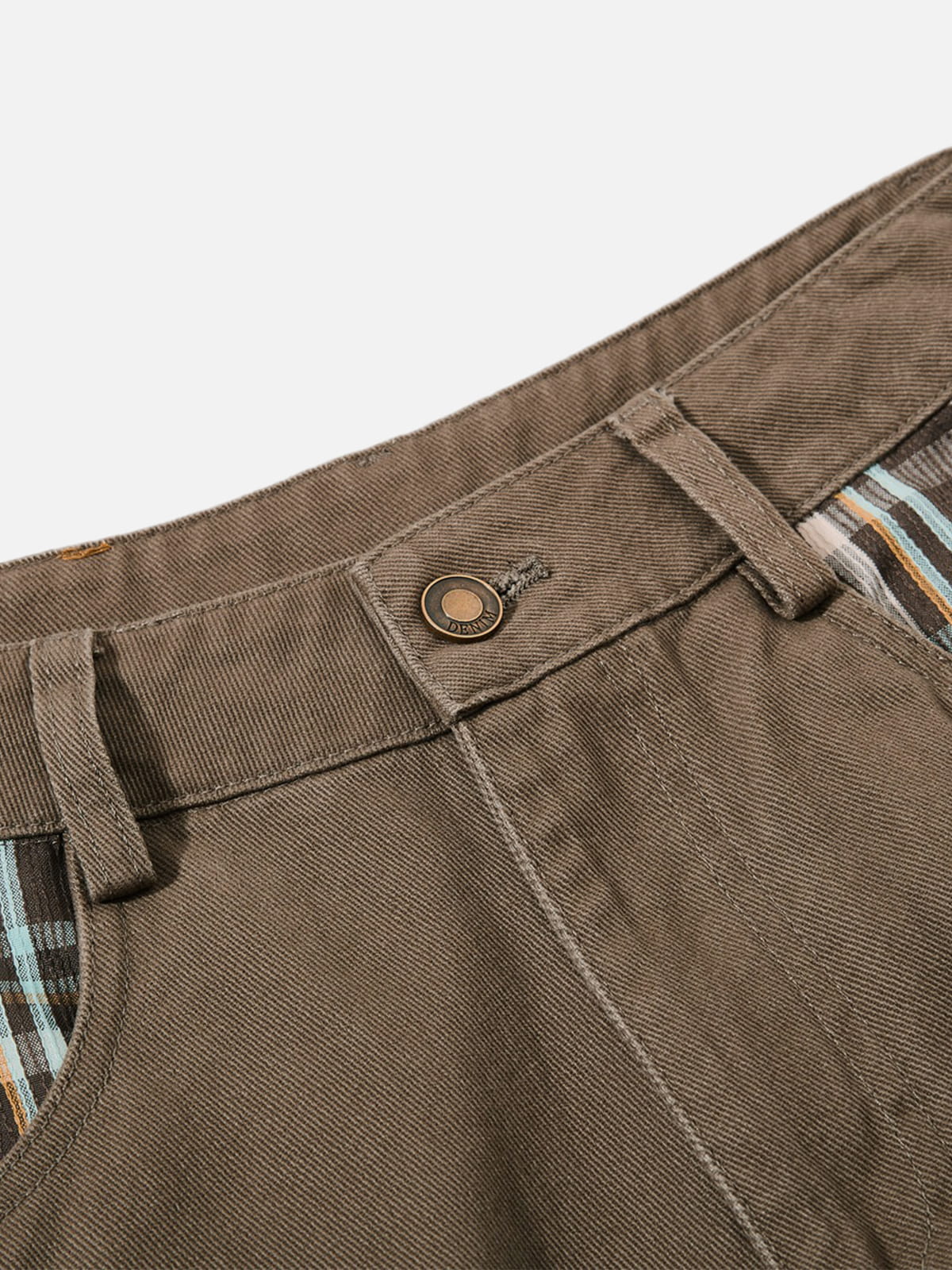 Aelfric Eden Plaid Multi Pocket Cargo Pants