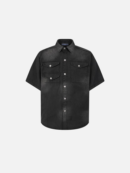 Aelfric Eden Washed Pocket Short Sleeve Shirt