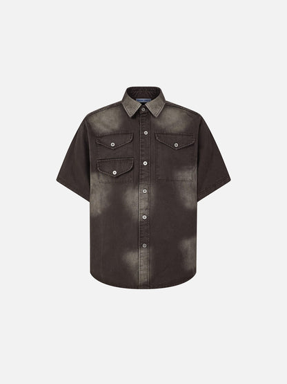 Aelfric Eden Washed Pocket Short Sleeve Shirt