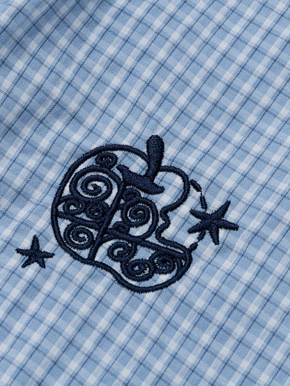 Aelfric Eden Embroidered Plaid Short Sleeve Shirt