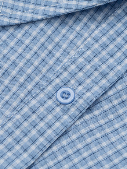 Aelfric Eden Embroidered Plaid Short Sleeve Shirt