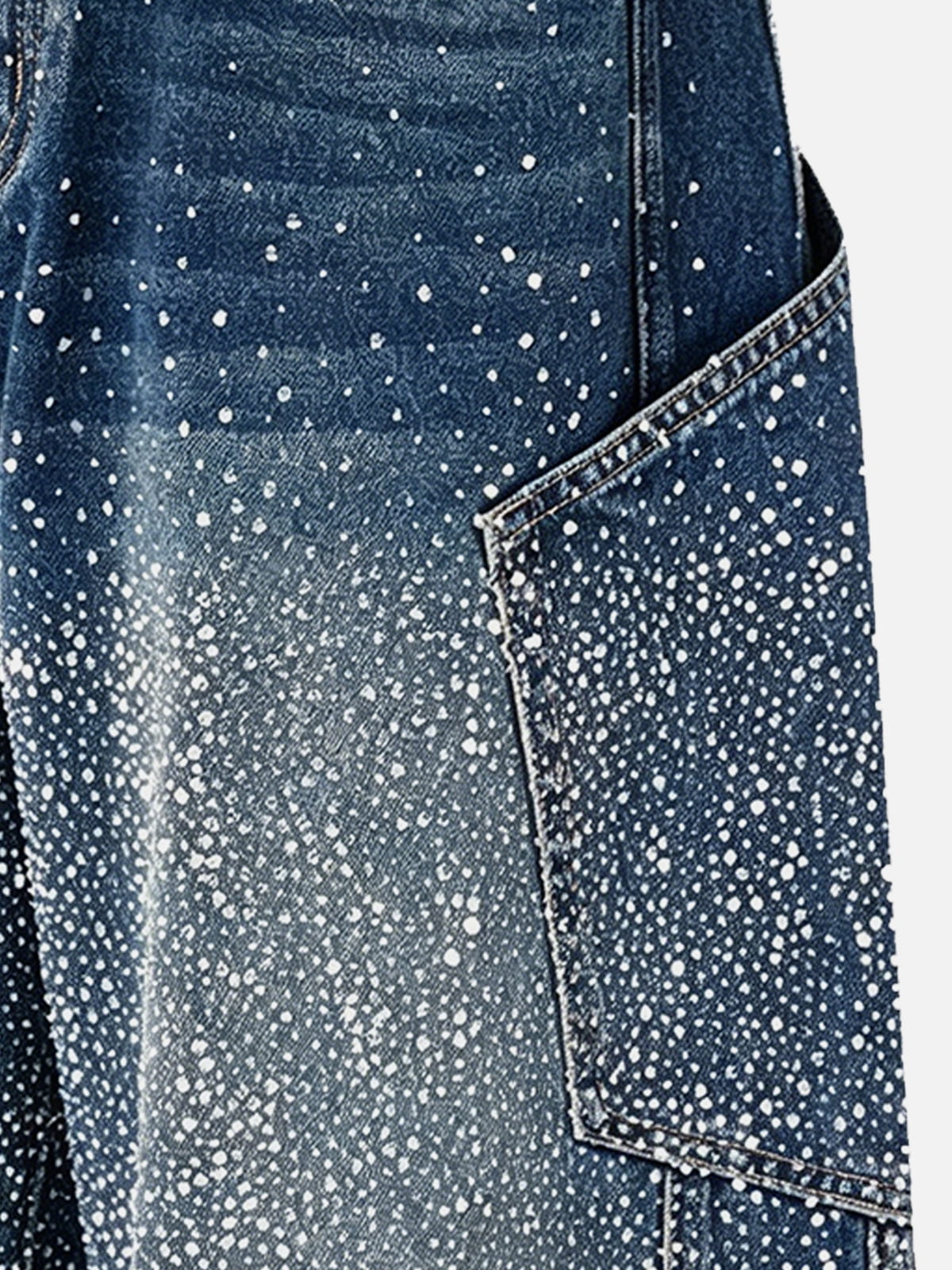 Aelfric Eden Rhinestone Baggy Barrel Jeans
