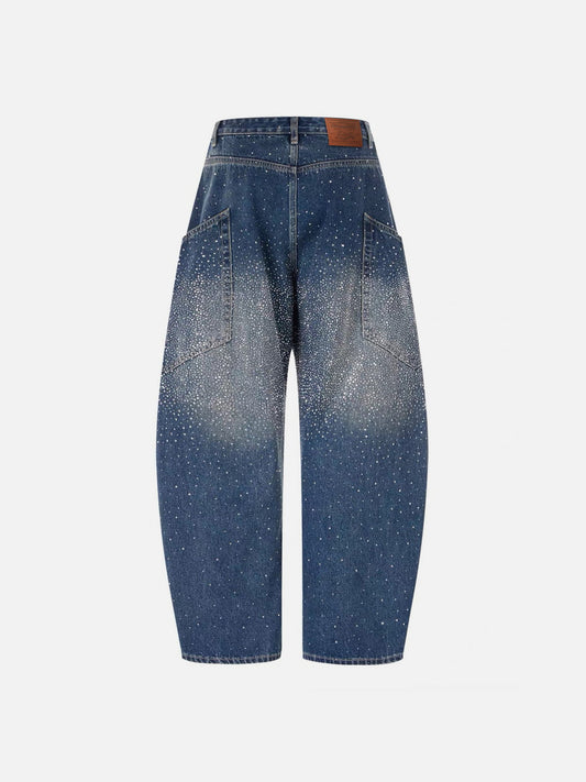 Aelfric Eden Rhinestone Baggy Barrel Jeans