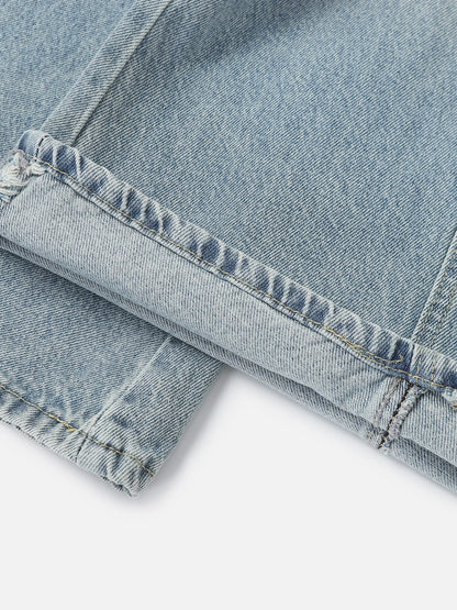 Aelfric Eden Asymmetric Button Baggy Barrel Jeans