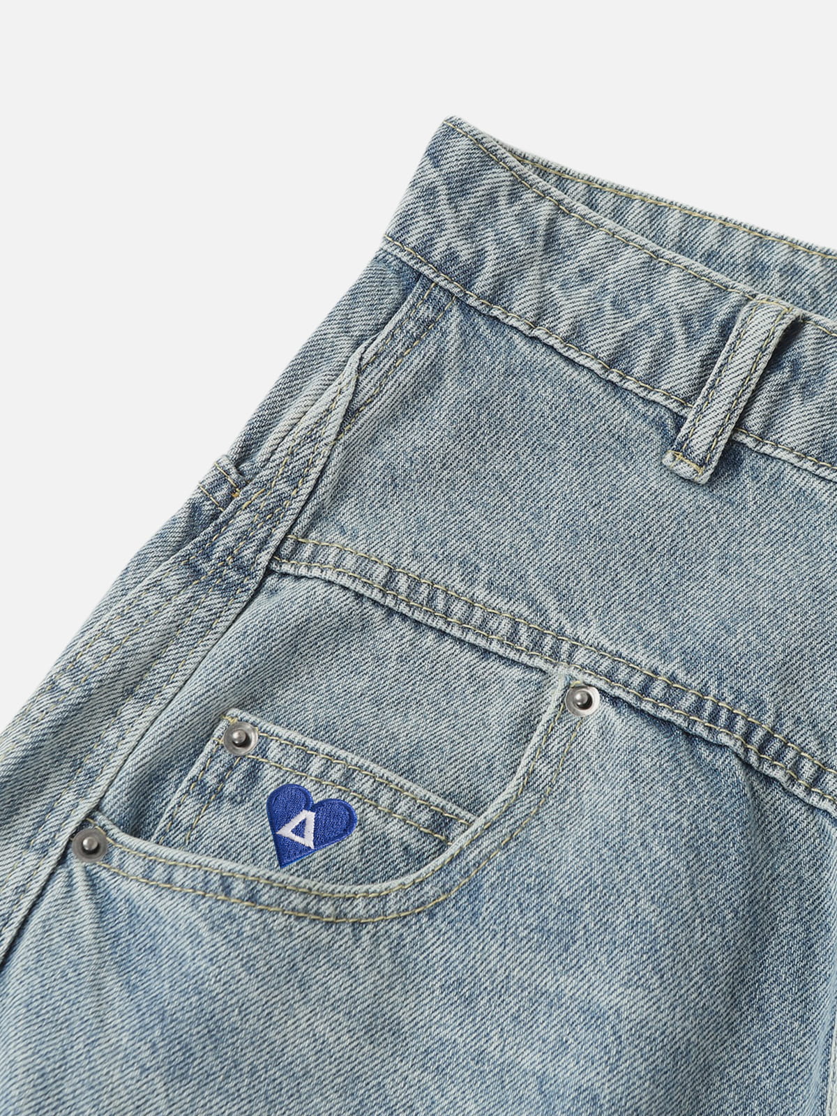 Aelfric Eden Asymmetric Button Baggy Barrel Jeans