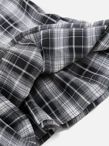 Aelfric Eden Plaid Ruffle Short Sleeve Shirt