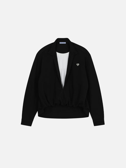 Aelfric Eden Deep V-Neck Layered Sweatshirt
