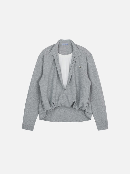 Aelfric Eden Deep V-Neck Layered Sweatshirt