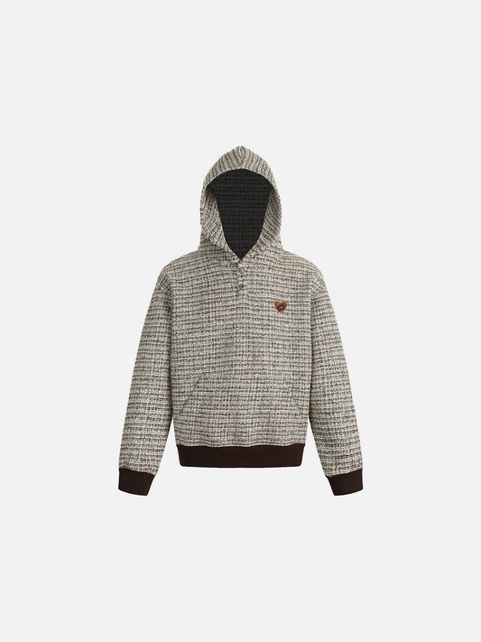Aelfric Eden Textured Knit Pullover Hoodie